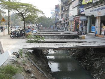 chênh vênh cầu tạm