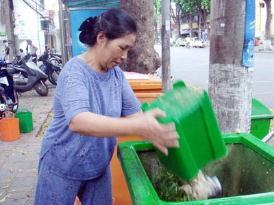 hà nội: quay vòng 320 tấn rác hữu cơ đưa vào sản xuất