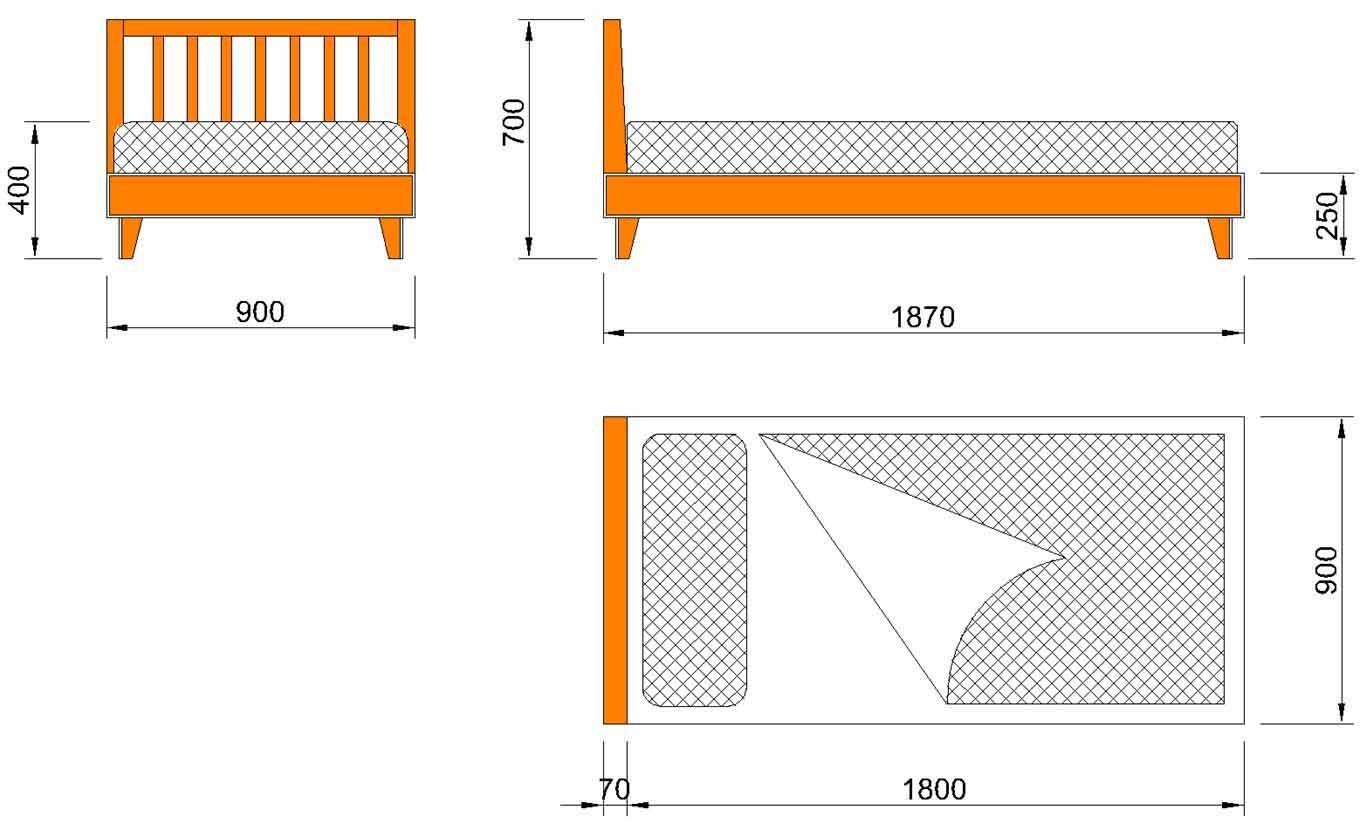 kích thước giường ngủ tiêu chuẩn