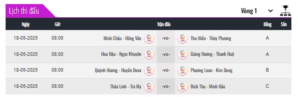 bốc thăm Pickleball KTXD 9497