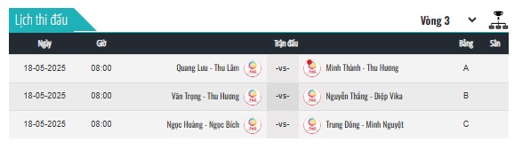 bốc thăm Pickleball KTXD 9497
