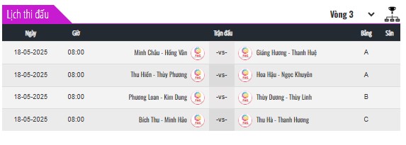 bốc thăm Pickleball KTXD 9497