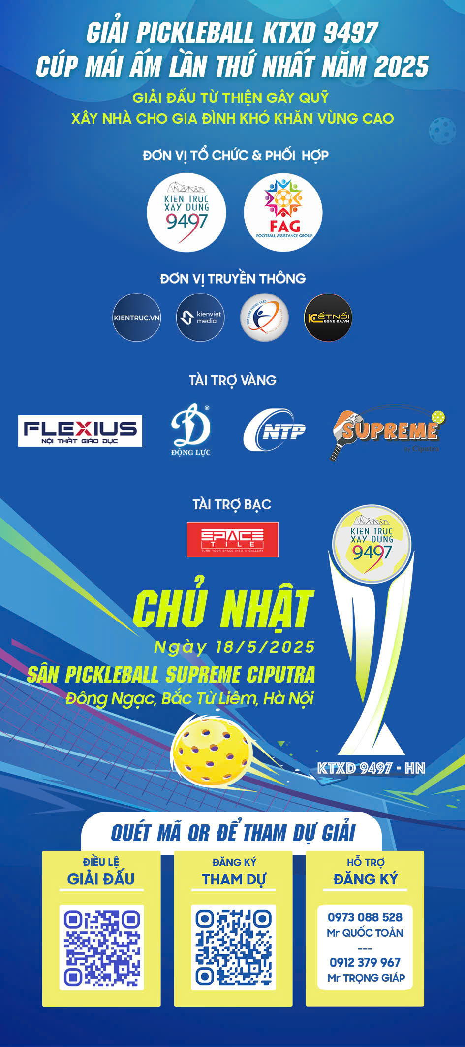 Giải Pickleball KTXD 9497 