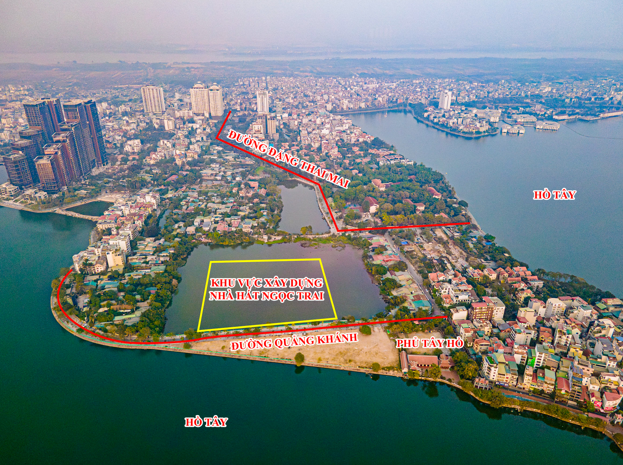sơ đồ dự án nhà hát Opera Hồ Tây