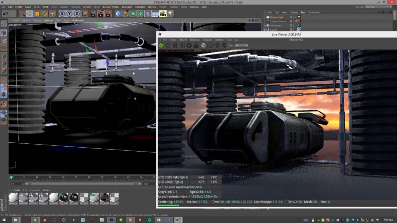 phần mềm dựng phối cảnh 3d Octane Render