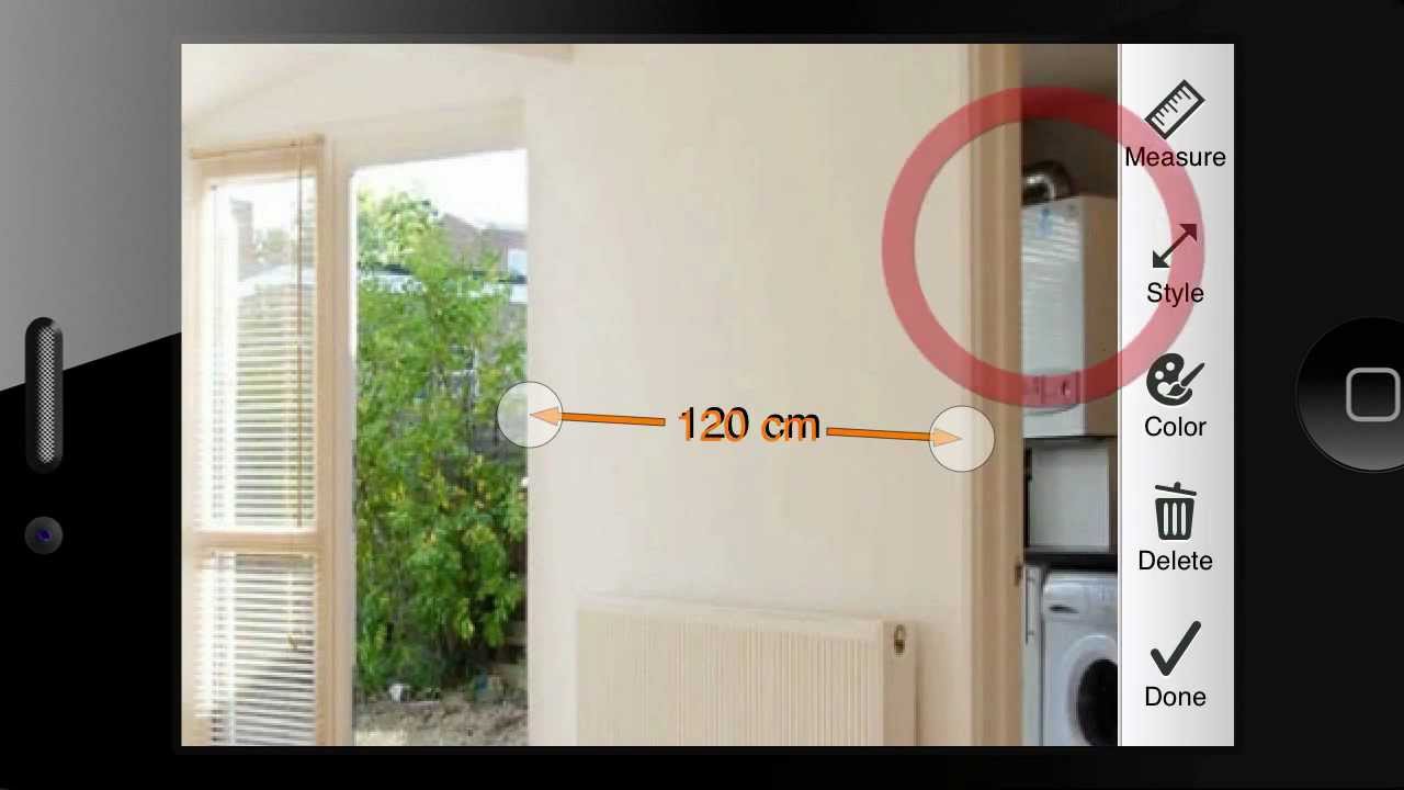 phần mềm thiết kế nội thất trên ipad - Photo Measures 