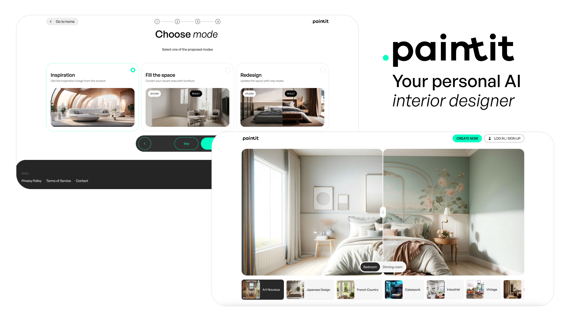 Thiết kế nội thất bằng AI - Paintitai