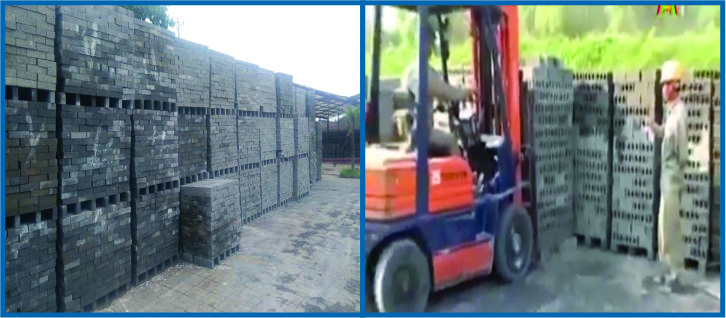 Cách xếp gạch không cần pallet
