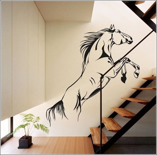 mẫu giấy dán tường cầu thang đẹp cho chung cư