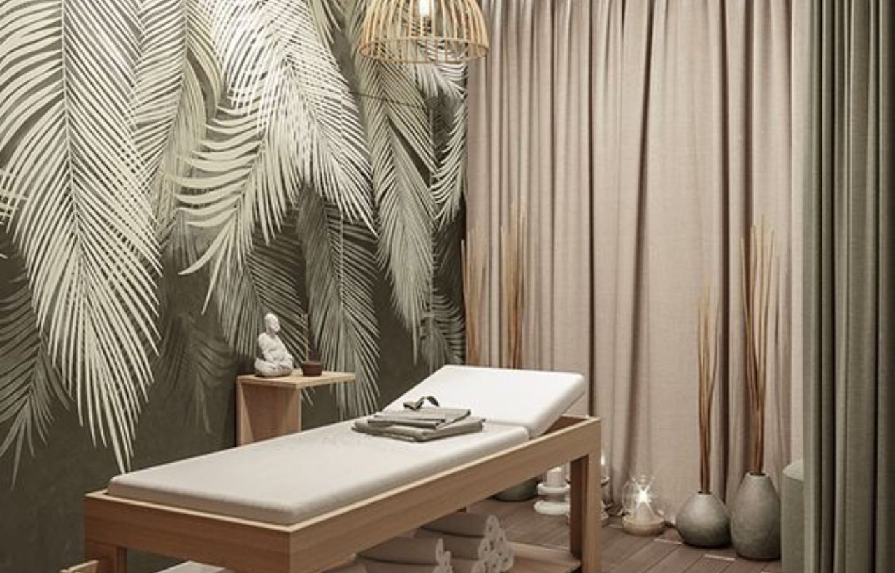 mẫu giấy dán tường cho spa hàn quốc