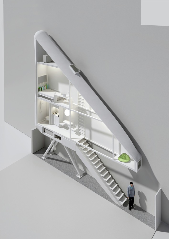 ngôi nhà nhỏ nhất thế giới Keret House 