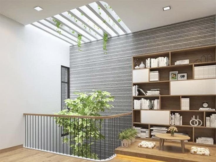 giếng trời đọc sách