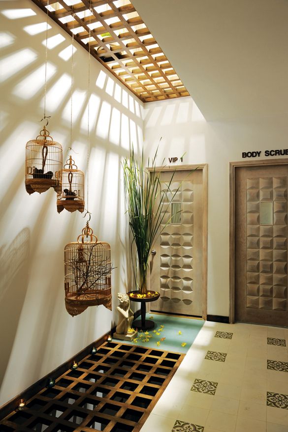 trang trí ô giếng trời nghệ thuật