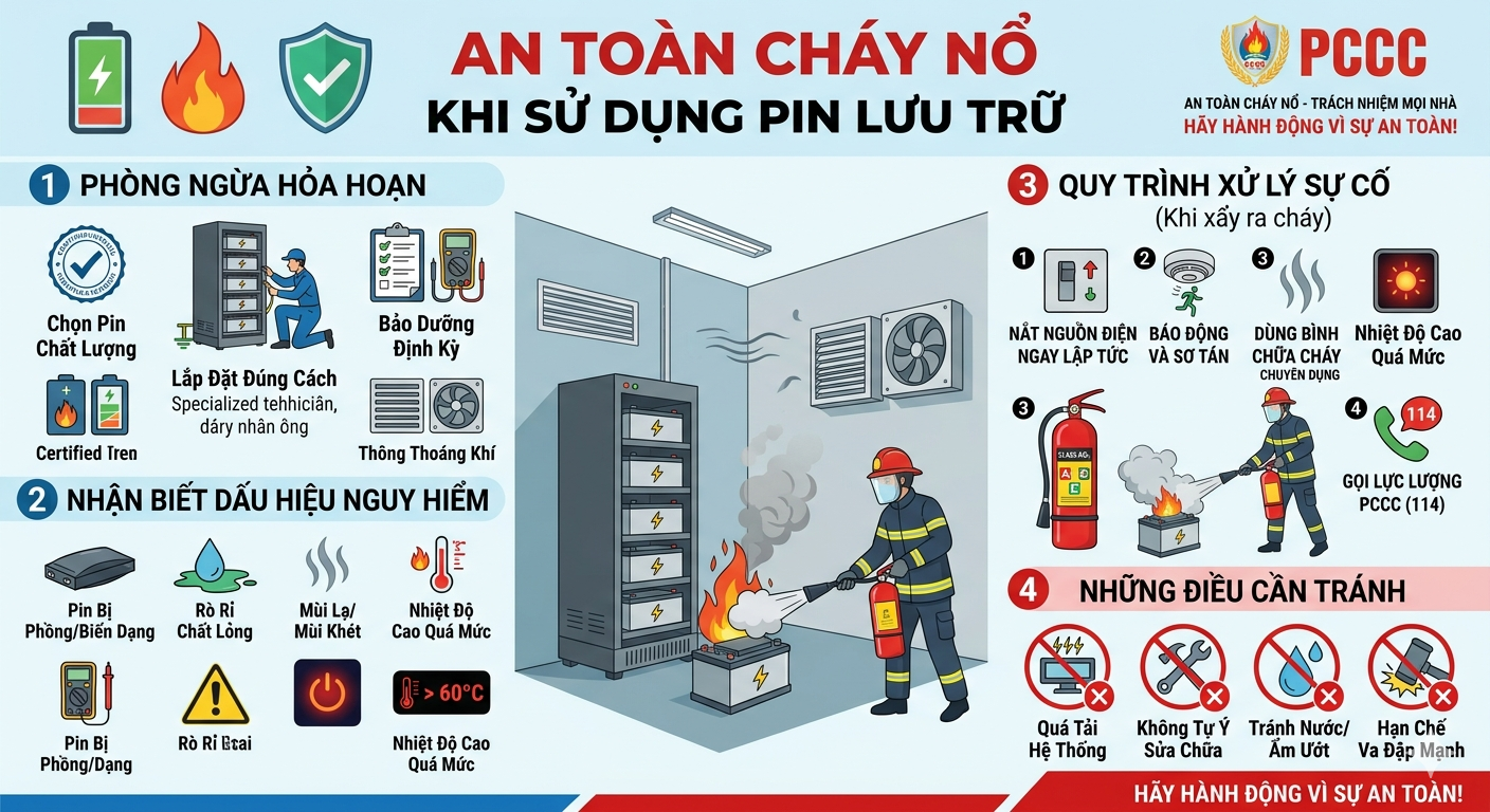 an toàn cháy nổ cho pin lưu trữ
