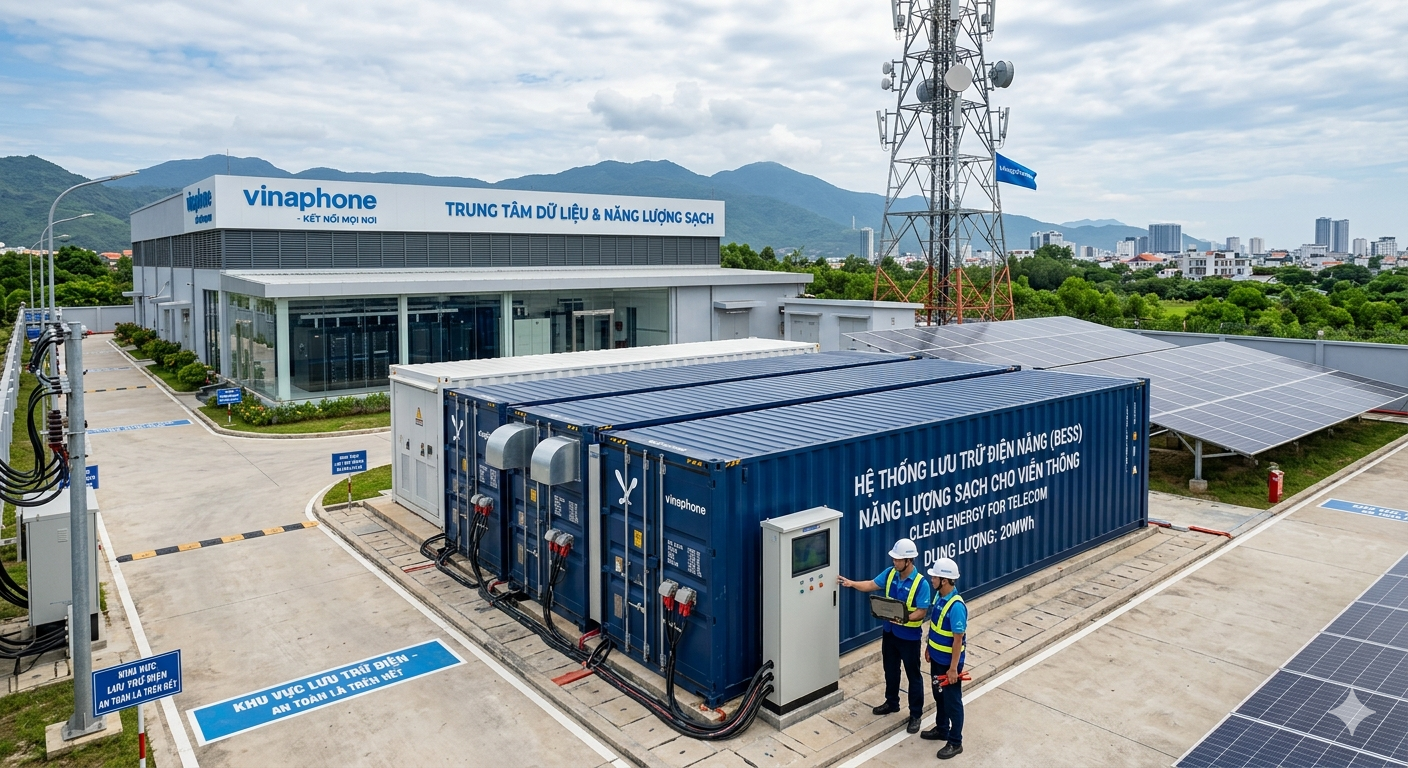 lưu trữ điện cho trạm viễn thông