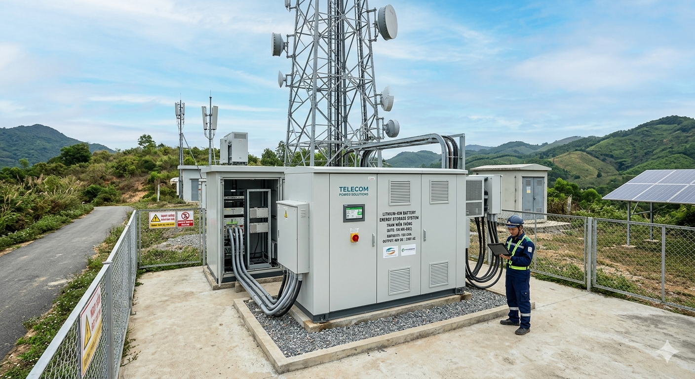 lưu trữ điện cho trạm viễn thông
