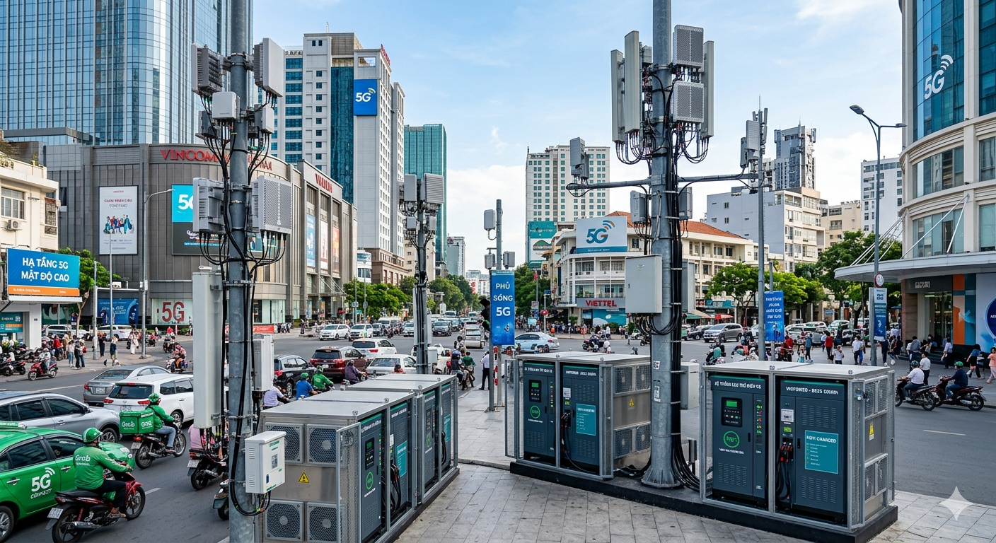 lưu trữ điện cho trạm viễn thông