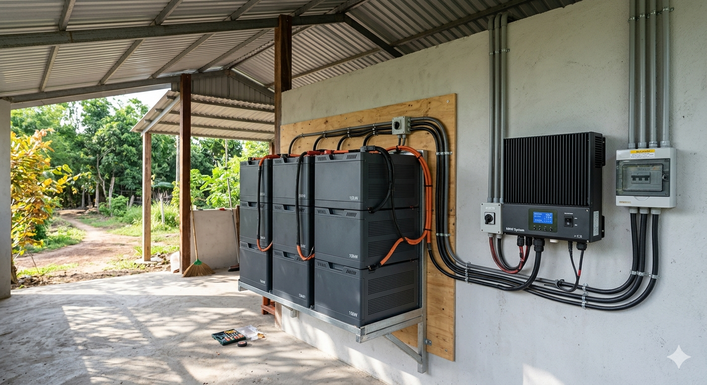 pin lưu trữ năng lượng mặt trời 10kw
