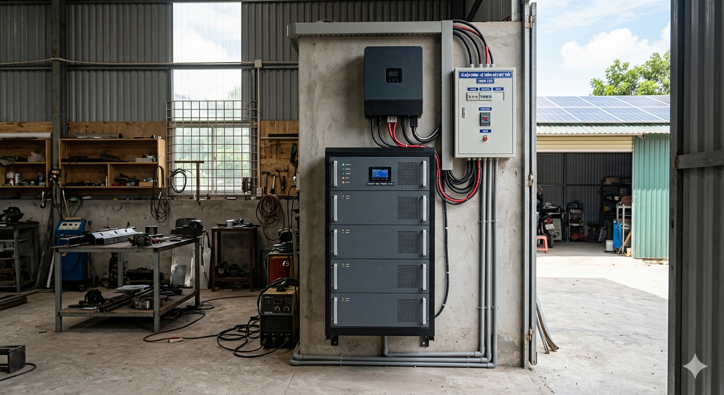 pin lưu trữ năng lượng mặt trời 10kw