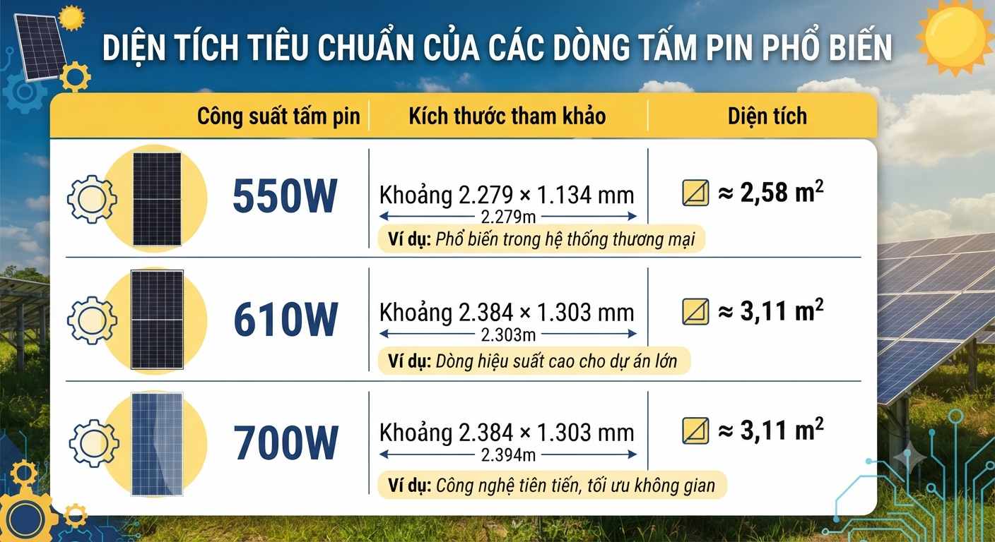 cách tính số tấm pin năng lượng mặt trời