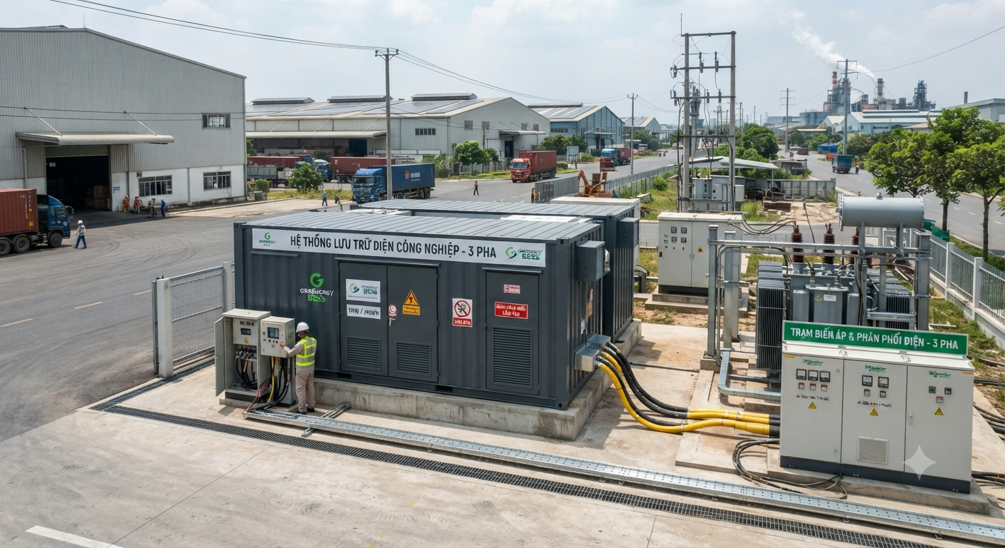 pin lưu trữ điện 3 pha