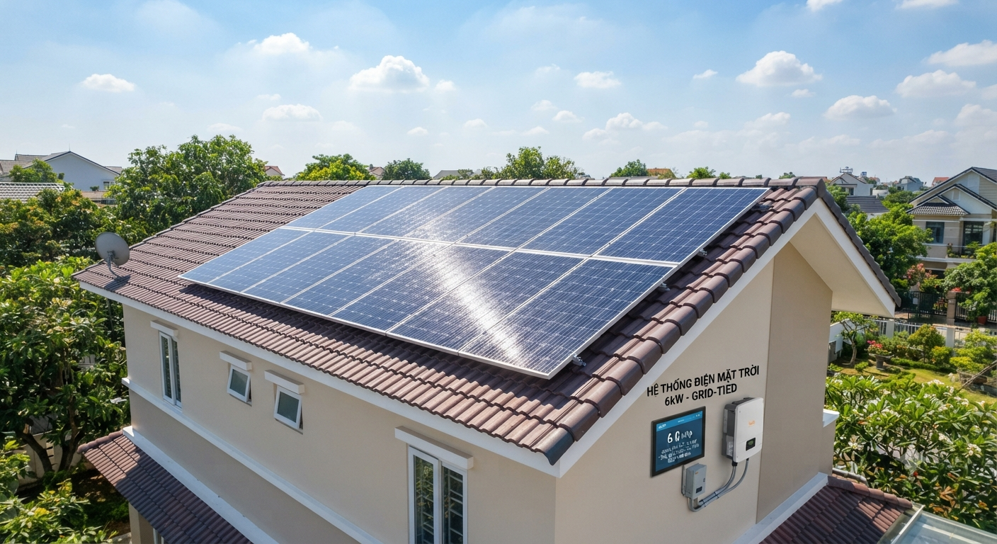 pin năng lượng mặt trời 6kw