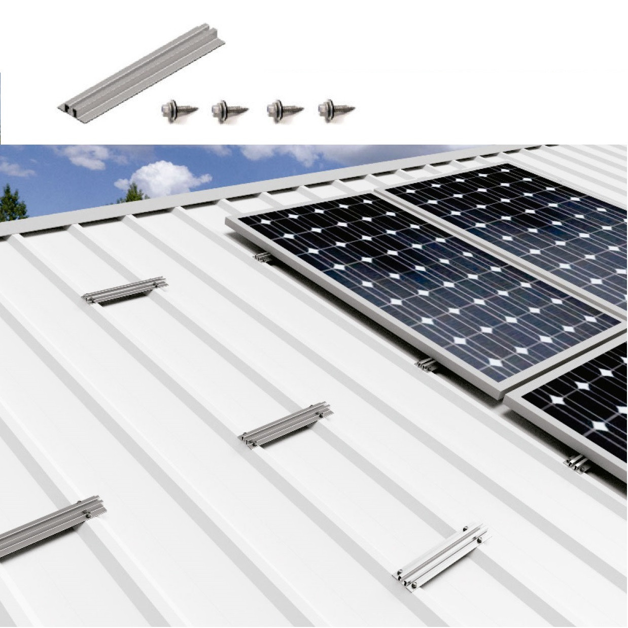 cách lắp pin năng lượng mặt trời trên mái tôn