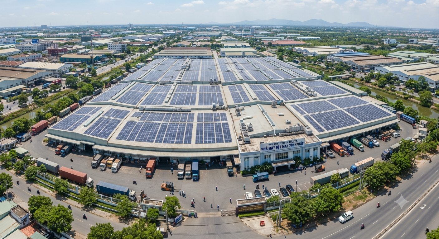 Giải pháp điện mặt trời và pin lưu trữ cho nhà máy