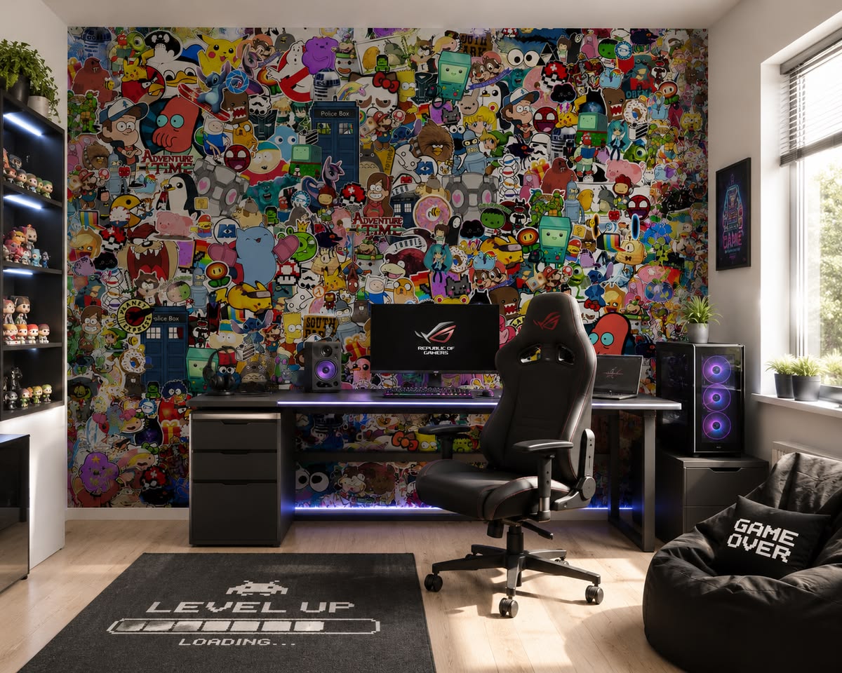 giấy dán tường gaming
