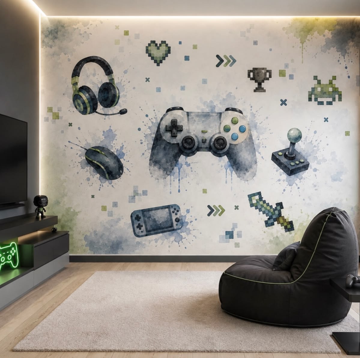 giấy dán tường gaming